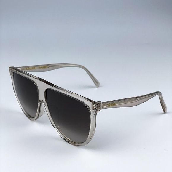 NEW CELINE CL40006F 72F Shiny Light Pink Gradient Brown  Pilot Women Sunglasses - Picture 5 of 11